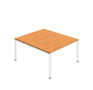 2P Backtoback Desk 1400Mm Beech/Wht