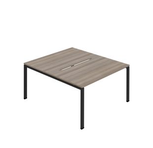2P Back-To-Back Desk 1600Mm Goak/Blk