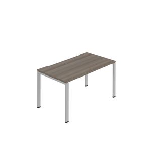 1P Bench Desk 1600X800Mm Gry Oak/Slv