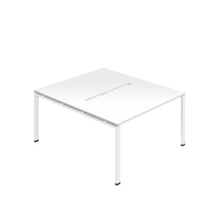 2 Person Back-To-Back Desk 1600 Wht