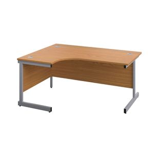 First Radial Lh Desk 1600 Noak/Slv