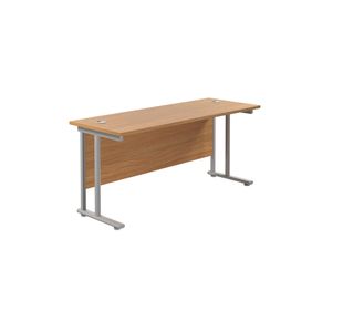 Jemini Rect Cant Desk 1600X600 N/Oak