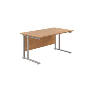 Jemini Rect Cant Desk 1400X800 N/Oak