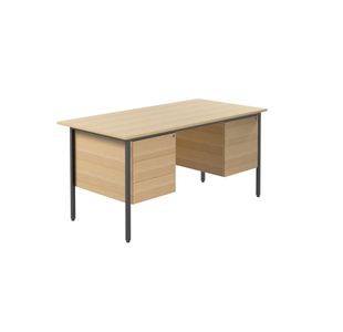 5 Star Dbl Ped 4 Leg Ferrera Oak