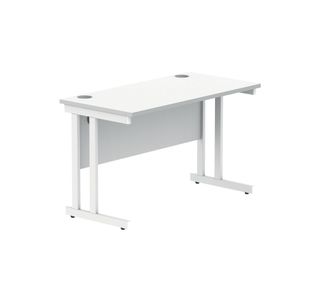 Polaris Rect Cant Desk 1200Mm Awht