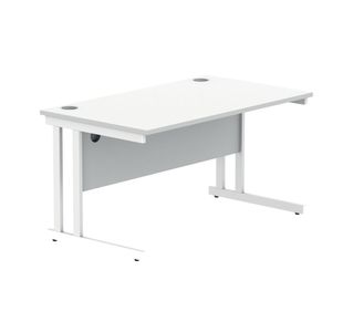 Polaris Rect Cant Desk 1400Mm Awht