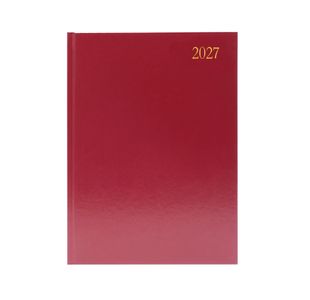 Desk Diary Wtv A4 Burgundy 2027