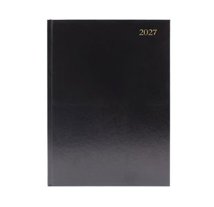Desk Diary 2 Dpp A5 Black 2027