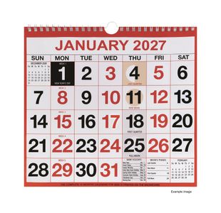 Wirebound Mtv Calendar 249X231 2027