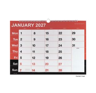 Wirebound Mtv Calendar A3 2027