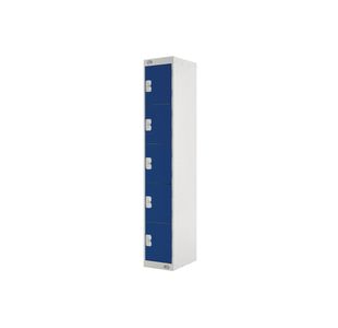 Five Compartment Locker 300 Blue