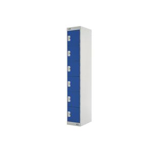 Six Comp Express Std Locker Blue