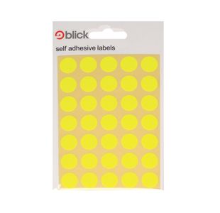 Blick Florscent Lbls 13Mm Ylw P2800