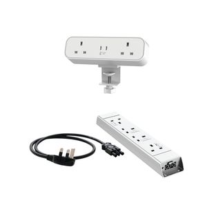 Cubi On Desk Power Bundle White