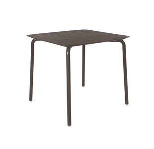 Lark Sq Slatted Table Charcoal