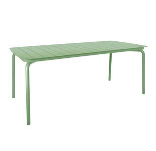 Lark Rect Slatted Table Fair Green