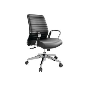 Slate Executive Chair Fixed Arms Blk