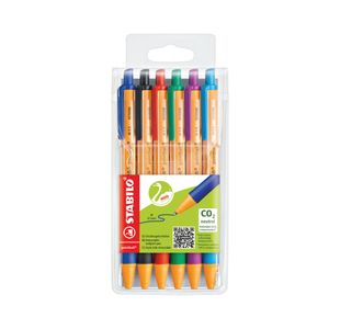 Stabilo Pointball Ballpoint Ast Pk6