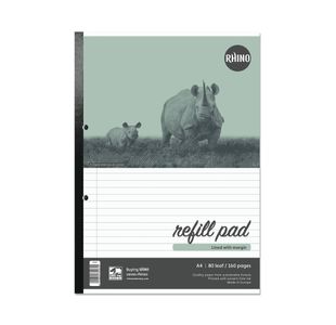 Rfl Pad 160 Pg Ruled/Margin A4 Pk10