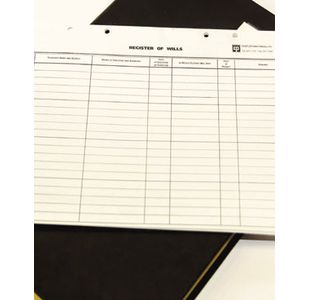 Wills Register Sheets