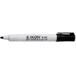 Valuex Drywipe Marker Bullet Black Pk10