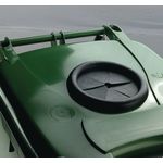 2Work Wheelie Bin 140L Bot/Lock Grn