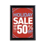Freestanding 25Mm A4 Optiframe Blk