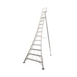 Adjustable 11 Tread Tripod Ladder