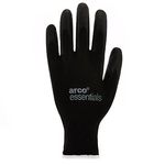 Blk Pu Nylon Gloves Prs 7 Pk12