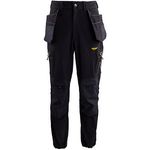 Tech Mens Black Cargo Trousers Xl