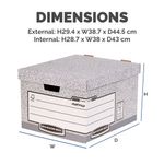 Bankers Box Stor Box Large Grey Pk10