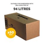 Fellowes Shredder Bags 94L Pk50