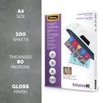 Enhance80 Lamg Pouch A4 Gloss Pk100