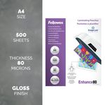 Fellowes Lam Pouch 160Mic A4 Pk500