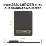 Breyta Xl Mouse Pad Wrist Rest Black