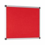 Bi-Office Noticeboard 60X45Cm Red
