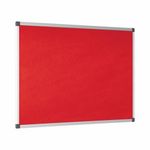 Bi-Office Noticeboard 120X120Cm Red