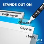 Berol D/Wipe Chisel Marker Blk Pk48