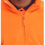 Quarter Zipped Sweatshirt Orange Xl