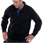 Quarter Zip Sweatshirt Black S