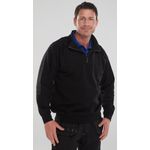 Quarter Zip Sweatshirt Black L