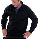 Quarter Zip Sweatshirt Black 2Xl