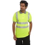 Hi Vis Poloshirt Sht Sle Syellow 3Xl