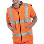 Hi Vis Bodywarmer Org/Grey M