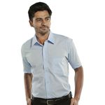 Classic Short Sle Shirt Sky Blu 15