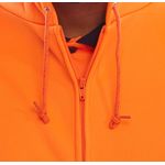 Zip Up Hooded Sweatshirt Orange 2Xl