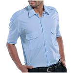 Pilot Short Sleeve Shirt Sk Blu 15
