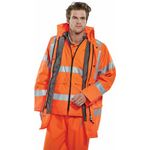4 In 1 Jacket/Bodywarmer Orange 4Xl