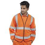 Hi Vis Long Sle Jerkin Orange Xl