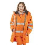 Elsener 7In1 Hi Vis Jacket Org 4Xl